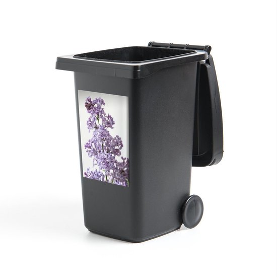 Autocollant conteneur Lilas - Petits détails sur les lilas - 40x60 cm - Autocollant poubelle à roulettes - Autocollant conteneur résistant aux intempéries