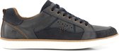 NoGRZ W.Strickland - Leren Herensneakers - Veterschoenen - Blauw Leer - Maat 43