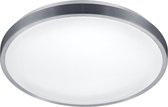 LED Plafondlamp - Plafondverlichting - Nitron Izonu - 20W - Warm Wit 3000K - Rond - Mat Grijs - Aluminium