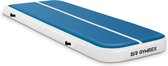 Gymrex Opblaasbare gymmat - 300 x 100 x 20 cm - 150 kg - blauw / wit