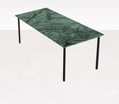 Marmeren Eettafel - India Green (4-poot) - 220 x 90 cm  - Gepolijst