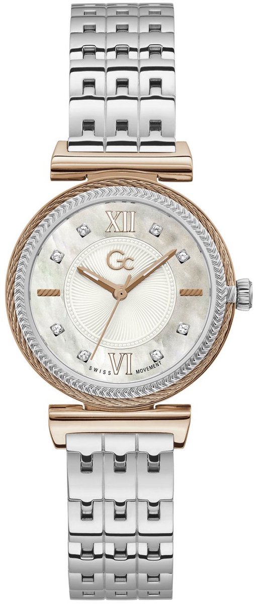GC Y88001L1MF Horloge dames Sport Chic staal rosé plated met stalen band en mother of pearl wijzerplaat