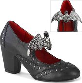 Demonia Hoge hakken -42 Shoes- VIVIKA-32 Vleermuis Zwart