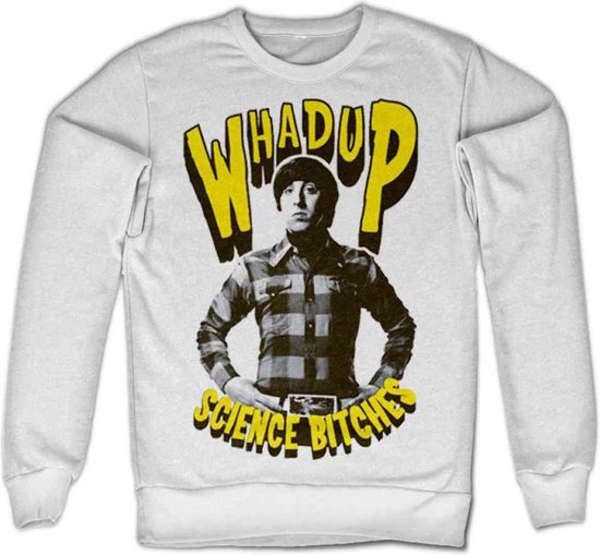The Big Bang Theory - Whadup Science Bitches Sweater/trui - L - Wit