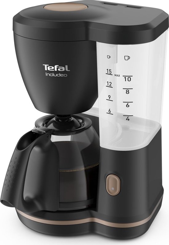 Instelbare functies voor type koffie - Tefal CM533811 - Tefal Includeo CM5338 - Filter- koffiezetapparaat