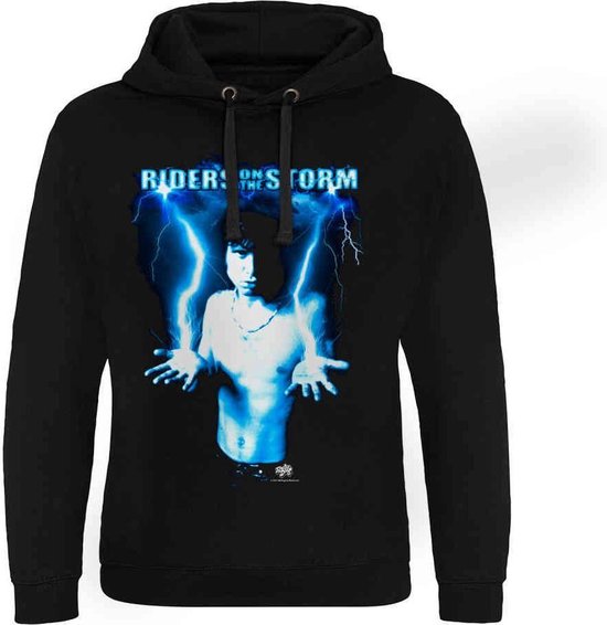 The Doors Hoodie/trui -L- Jim Morrison - Riders On The Storm Zwart