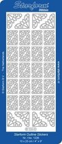 Starform Stickers Corners 11 (10 PC) - Silver - 1226.002 - 10X23CM