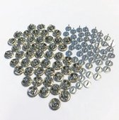 50 Stitch Pins - 8mm - Zilver