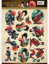 3D Knipvel - Amy Design Oriental - Geisha's