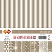 Card Deco - Designer Vellen -  Classic Edition- Koffiebruin