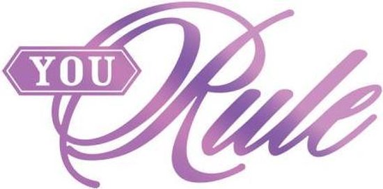 You Rule Ribbon You Rule Sentiment Hotfoil Stamp - 65 x 32mm | 2.5 x 1.2in | bol