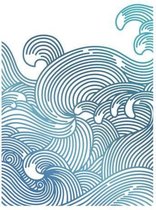 Swirling Seas Hotfoil Stamp
