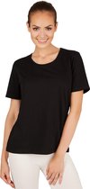dressforfun - T-shirt voor dames zwart M - verkleedkleding kostuum halloween verkleden feestkleding carnavalskleding carnaval feestkledij partykleding - 301251