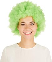 dressforfun - pruik clown Afro groen - verkleedkleding kostuum halloween verkleden feestkleding carnavalskleding carnaval feestkledij partykleding - 300716