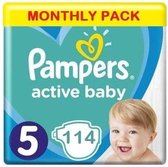 Pampers Active Baby Maat 5 - 114 Luiers Maandbox