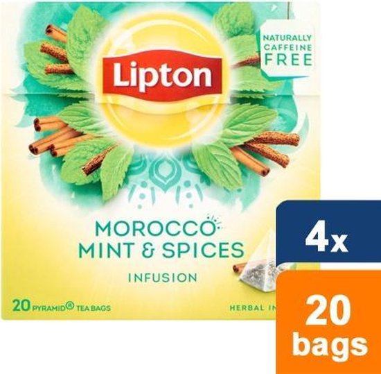 Lipton - Kruiden Infusie Morocco Mint - 4x 20 zakjes