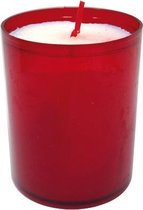 W3040pc S120 Cups Rood-kaars Wit 20ud5x6.5cm - 60g