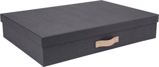 Bigso Box of Sweden  Opbergdoos met deksel  - Zwart - Met deksel