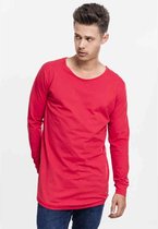 Urban Classics Longsleeve shirt -S- Long Shaped Fashion Rood