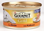 Gourmet gold fijne mousse kalkoen - 85 gr - 24 stuks