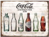Coca Cola In Bottle Timeline. Koelkastmagneet 8 cm x 6 cm.