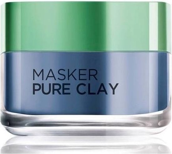 L'Oréal Paris Anti Imperfecties Pure Clay Gezichtsmasker - 50 ml - Verminderd mee-eters - L’Oréal Paris