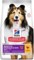 Hill's Canine Adult Sensitive Stomach En Skin Medium - Hondenvoer - Kip 2.5 kg