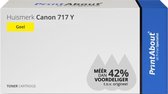 PrintAbout huismerk Toner 717 Y Geel geschikt voor Canon