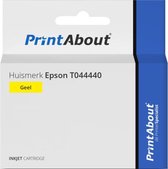PrintAbout huismerk Inktcartridge T044440 Geel geschikt voor Epson