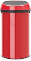 Brabantia Touch Bin Prullenbak - 60 liter - Passion Red
