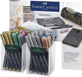 Faber-Castell 160760 markeerstift 60 stuk(s) Brons, Goud, Metallic blue, Metallic green, Metallic pink, Zilver