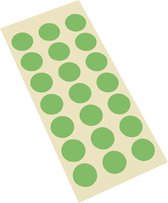 Ronde etiketten, zelfklevend, 37 mm, 10 per vel Groen
