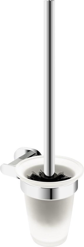 Haceka Gio Toiletborstelset Glas Chroom