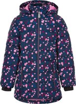 Color Kids - Winterjas voor meisjes - Quilted AOP - Donkerblauw - maat 92cm