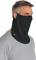 Coolibar - UV-werend Gezichtsmasker voor volwassenen - Crestone - Zwart - maat L/XL