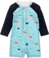 Snapper Rock - UV-zwempak voor baby jongens - Longsleeve - Maritime Fliers - Lichtblauw - maat 86-92cm