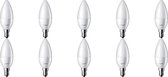 PHILIPS - LED Lamp 10 Pack - CorePro Candle 827 B35 FR - E14 Fitting - 4W - Warm Wit 2700K | Vervangt 25W - BES LED