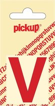 Pickup plakletter Helvetica 40 mm - rood V