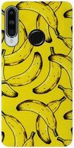 ADEL Siliconen Back Cover Softcase Hoesje Geschikt voor Huawei P30 Lite - Bananen
