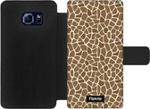 Wallet case - geschikt voor Samsung Galaxy S6 Edge - Giraffeprint