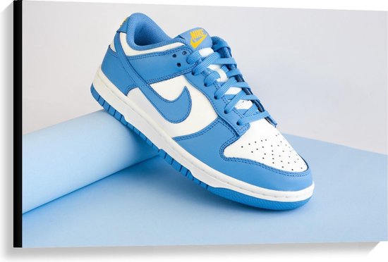 Toile - Chaussure Nike Bleue Basse - Photo 90x60cm sur Toile Peinture  (Décoration... | bol.com