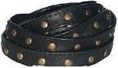 Elvy Fashion - Studs Belt Women 15788 - Black Gold - One Size