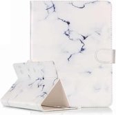 Voor 7 inch tablet-pc wit marmer patroon universele horizontale flip lederen tas met houder & kaartsleuven en portemonnee