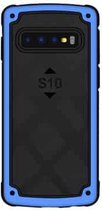 Schokbestendige pc + TPU-hoes voor Galaxy S10 + (blauw)