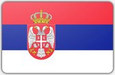 Vlag Servië - 150 x 225 cm - Polyester