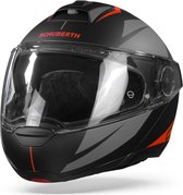 Schuberth C4 Pro Merak Black Red Modular Helmet 2XL