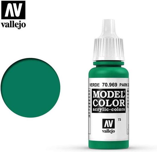 Vallejo 70969 Model Color Park Green Flat - Acryl Verf flesje