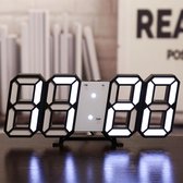 Led digitale wandklok, alarm, datum, temperatuur, automatische achtergrondverlichting, tafel desktop, woondecoratie stand hangen [wandklok 6]