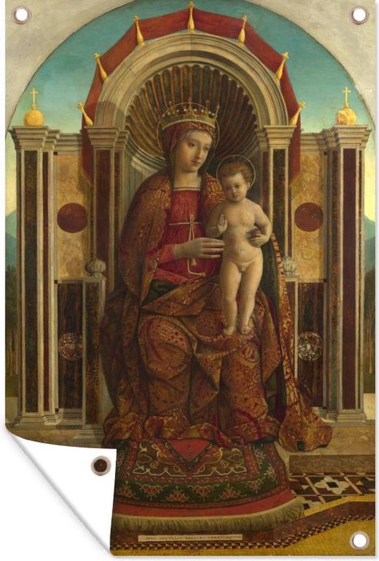 Vierge et l'enfant sur le trône - Gentile Bellini 120x180 cm XXL / Groot  format! | bol.com