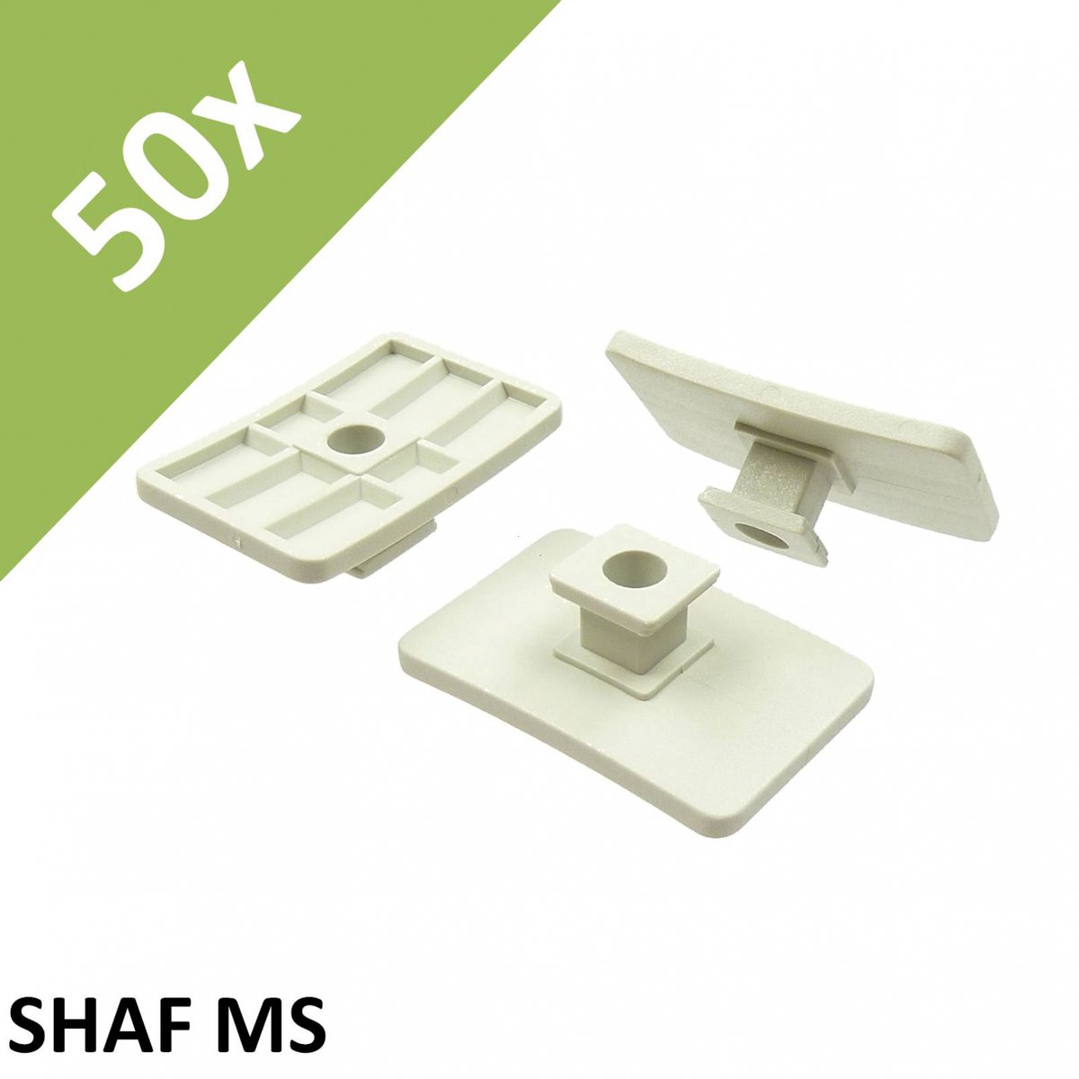 Fischer collective holder SHA - coupling part KP - mounting base MS -